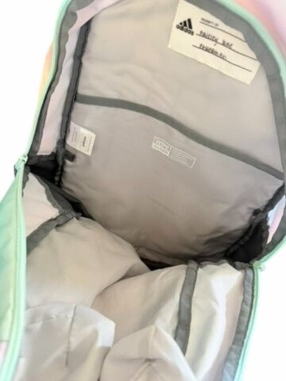 Adidas Pastel Tie-Dye Backpack With Multiple Compartments & Adjustable Straps - Picture 3 of 3